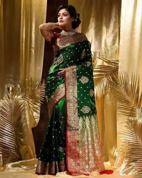 KPR 227 Green in Color Soft Lichi Silk. Lace Border & Lace Work Saree Grab it for ₹1399. Delivery 4-6 Working Days. Shop now. | Bollywood Sarees, Creative Sarees, Designer Sarees, Embroidered Sarees, Ethnic Saree, Modern Digital sarees, Party Wear Sarees, Sarees
