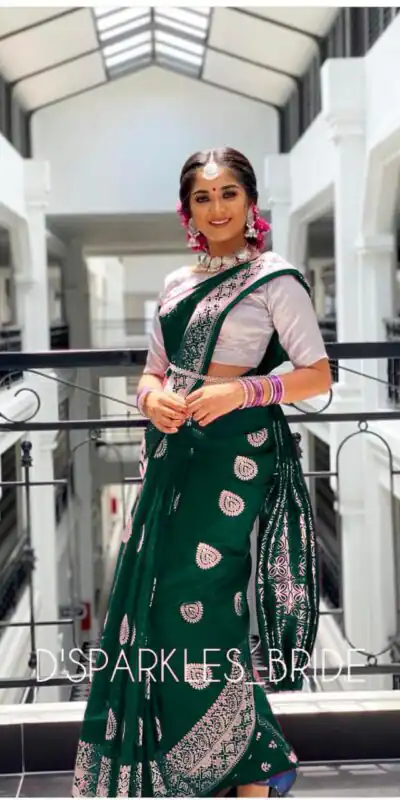 KPR 214 Green Soft Lichi Silk Saree Perfect for Wedding, Party, Family Gatherings, Housewarming, Haldi – . Introductory Price ₹1299. Delivery 4-6 Work | Bollywood Sarees, Creative Sarees, Designer Sarees, Embroidered Sarees, Ethnic Saree, Modern Digital sarees, Party Wear Sarees, Sarees