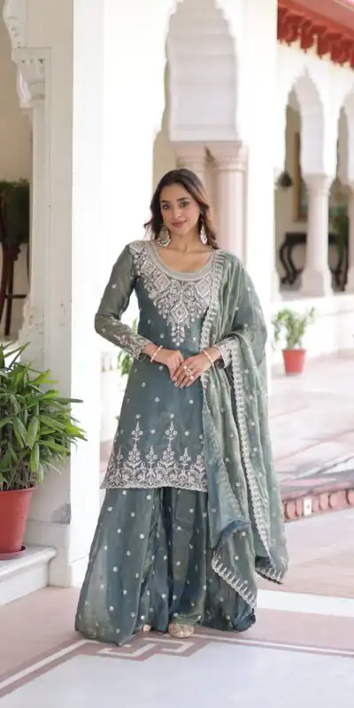 KA 1211 Grey Fandy Silk Salwar Suit Perfect for Wedding, Party, Sangeet, Haldi, Ethnic Day – . Festive Deal ₹2549. Delivery 4-6 Working Days. Shop now. | Jump Suits, Straight Suits, Tops & Bottoms, Track Suits, Trendy Wear, Casual Suits, Creative suits, Designer Suits, Palazzo Suits, Party Wear Suits, Patiala Suits, Salwar suit