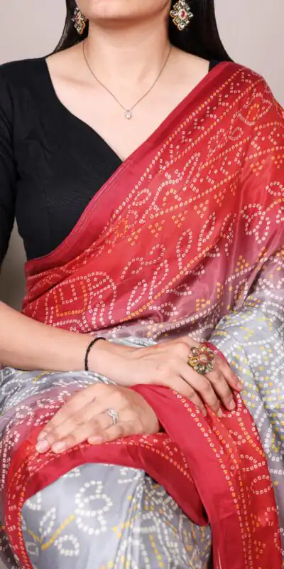 YNF 7801 Grey Gaji Silk Saree with Patola Print. Wedding, Party, Festive, Events, Best Price ₹2999. Delivery 4-6 Working Days. Shop now. | Bollywood Sarees, Creative Sarees, Designer Sarees, Embroidered Sarees, Ethnic Saree, Modern Digital sarees, Party Wear Sarees, Sarees