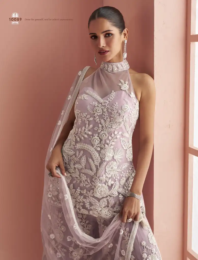 FC 10088 Lavender in Color Heavy Net Embroidery Work Salwar Suit . Introductory Price ₹3599. Delivery 4-6 Working Days. Shop now. | Jump Suits, Straight Suits, Tops & Bottoms, Track Suits, Trendy Wear, Casual Suits, Creative suits, Designer Suits, Palazzo Suits, Party Wear Suits, Patiala Suits, Salwar suit