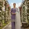 KD 1549 Lavender Sequence Work Organza Silk Salwar Suit with Designer Work. Affordable Price ₹2149. Delivery 4-6 Working Days. Shop now. | Jump Suits, Straight Suits, Tops & Bottoms, Track Suits, Trendy Wear, Casual Suits, Creative suits, Designer Suits, Palazzo Suits, Party Wear Suits, Patiala Suits, Salwar suit