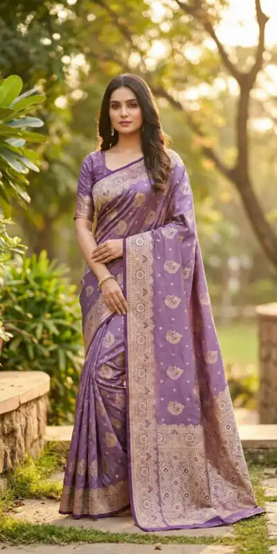 MB 9 Lavender Color Satin Silk Saree with Lace Work & Zari Work. Exclusive Offer ₹2149. Delivery 4-6 Working Days. Shop now. | Bollywood Sarees, Creative Sarees, Designer Sarees, Embroidered Sarees, Ethnic Saree, Modern Digital sarees, Party Wear Sarees, Sarees
