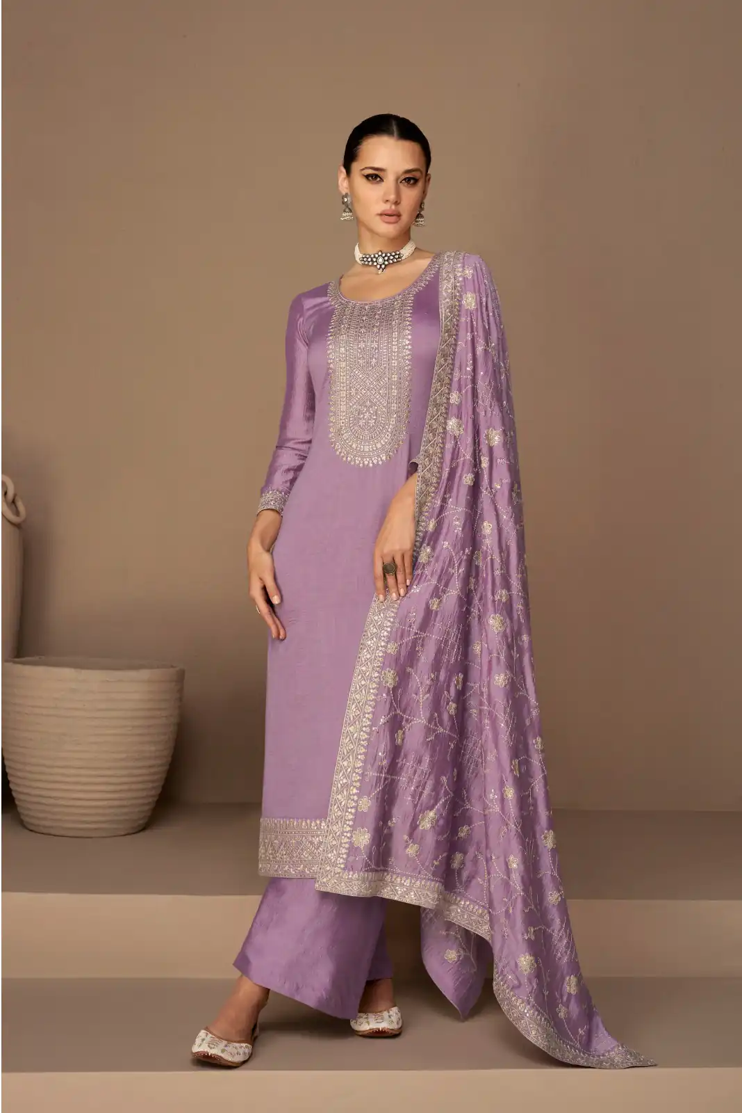 FC 9522 Lavender Vichitra Salwar Suitwith Embroidery Work & Stone Work. Exclusive Offer ₹2499. Delivery 4-6 Working Days. Shop now. | Designer Suits, Jump Suits, Tops & Bottoms, Track Suits, Trendy Wear, Casual Suits, Creative suits, Palazzo Suits, Party Wear Suits, Patiala Suits, Salwar suit, Straight Suits