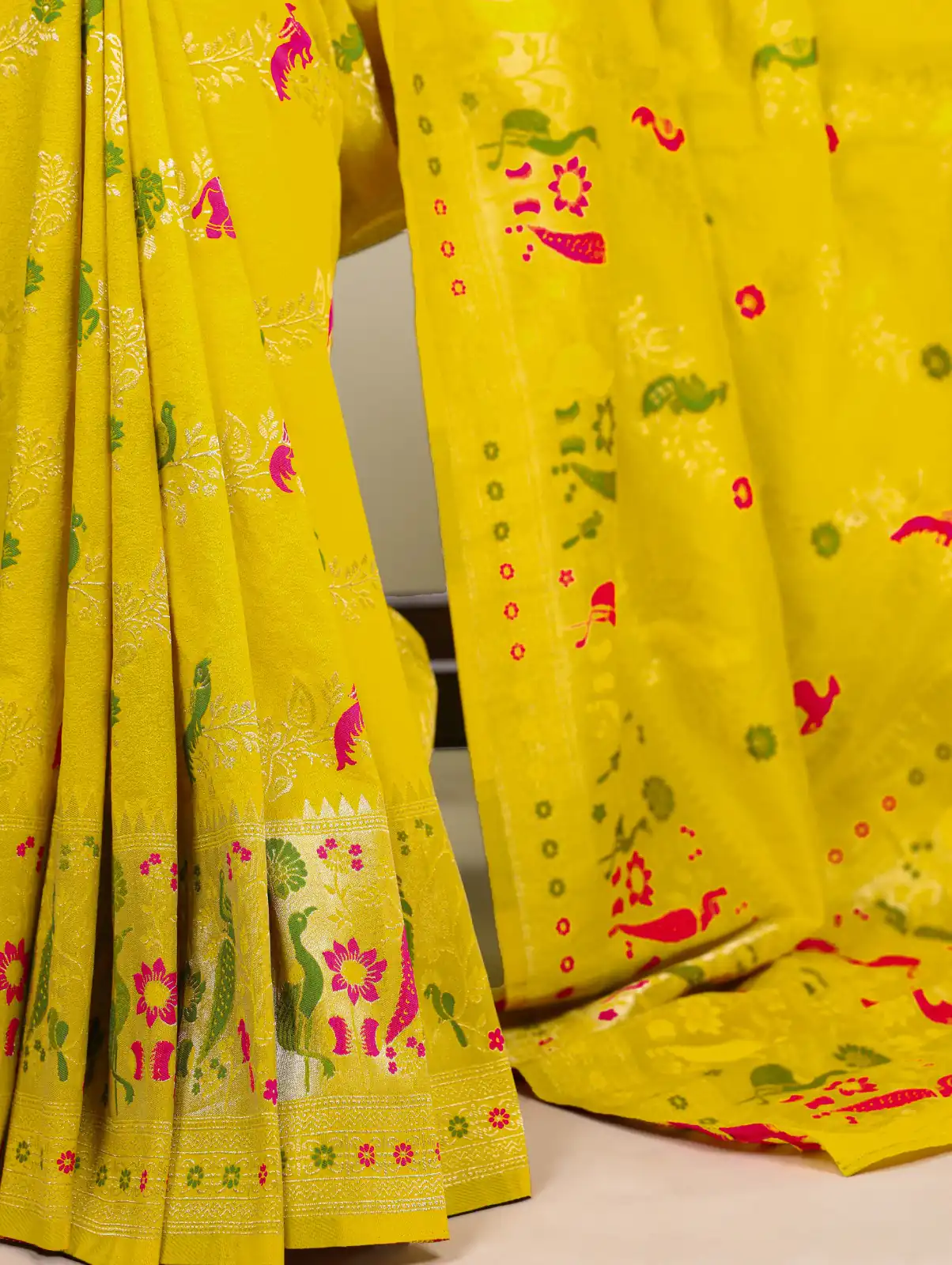 YNF 7907 Lemon Yellow Nylon Weaving Work Saree Perfect for Wedding, Party, Baby Shower, Holi, Ethnic Day – Available at ₹2149 only. Delivery 4-6 Working Da | Bollywood Sarees, Creative Sarees, Designer Sarees, Embroidered Sarees, Ethnic Saree, Modern Digital sarees, Party Wear Sarees, Sarees