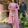 MF 818 Light Lavender Color Cotton Silk Salwar Suit with Mirror Work. Introductory Price ₹1699. Delivery 4-6 Working Days. Shop now. | Jump Suits, Straight Suits, Casual Suits, Creative suits, Designer Suits, Palazzo Suits, Party Wear Suits, Patiala Suits, Salwar suit