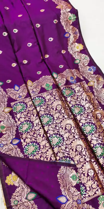 MB 3319 Light Purple Color Banarasi Lace Work Gold Zari Border Saree . Available at ₹1849 only. Delivery 4-6 Working Days. Shop now. | Bollywood Sarees, Creative Sarees, Designer Sarees, Embroidered Sarees, Ethnic Saree, Modern Digital sarees, Party Wear Sarees, Sarees