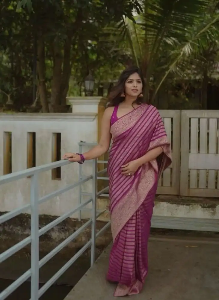 KPR 232 Light Purple Soft Lichi Silk Saree Perfect for Wedding, Party, Anniversary, Sangeet, Baby Shower Now at just ₹1399. Delivery 4-6 Working Days. Shop | Bollywood Sarees, Creative Sarees, Designer Sarees, Embroidered Sarees, Ethnic Saree, Modern Digital sarees, Party Wear Sarees, Sarees