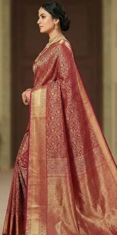 KPR 261 Maroon in Soft Lichi Silk Lace Border & Lace Work Saree . Available at ₹1499 only. Delivery 4-6 Working Days. Shop now. | Bollywood Sarees, Creative Sarees, Designer Sarees, Embroidered Sarees, Ethnic Saree, Modern Digital sarees, Party Wear Sarees, Sarees