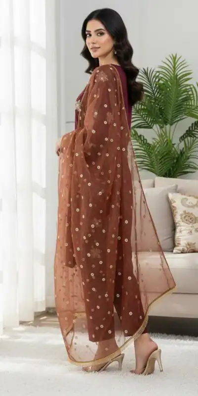 NSR 853 Maroon Natural Crep Silk Salwar Suit Perfect for Wedding, Party, Pongal, Baisakhi, Onam –. Grab it for ₹1749. Delivery 4-6 Working Days. | Jump Suits, Straight Suits, Tops & Bottoms, Track Suits, Trendy Wear, Casual Suits, Creative suits, Designer Suits, Palazzo Suits, Party Wear Suits, Patiala Suits, Salwar suit