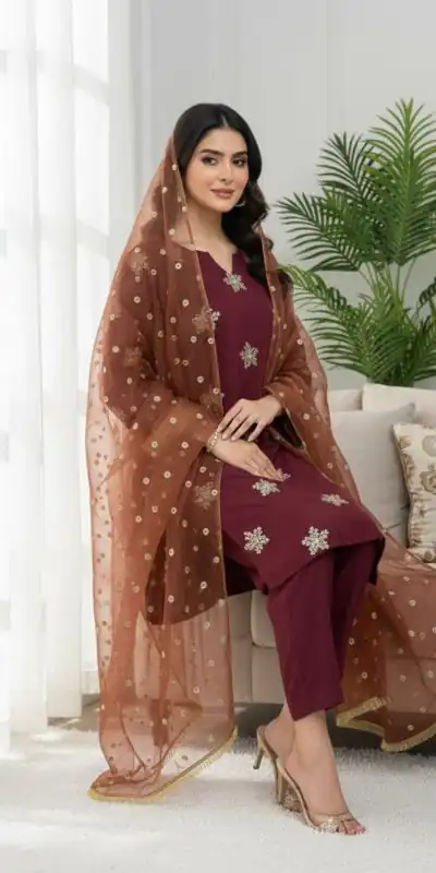 NSR 853 Maroon Natural Crep Silk Salwar Suit Perfect for Wedding, Party, Pongal, Baisakhi, Onam –. Grab it for ₹1749. Delivery 4-6 Working Days. | Jump Suits, Straight Suits, Tops & Bottoms, Track Suits, Trendy Wear, Casual Suits, Creative suits, Designer Suits, Palazzo Suits, Party Wear Suits, Patiala Suits, Salwar suit