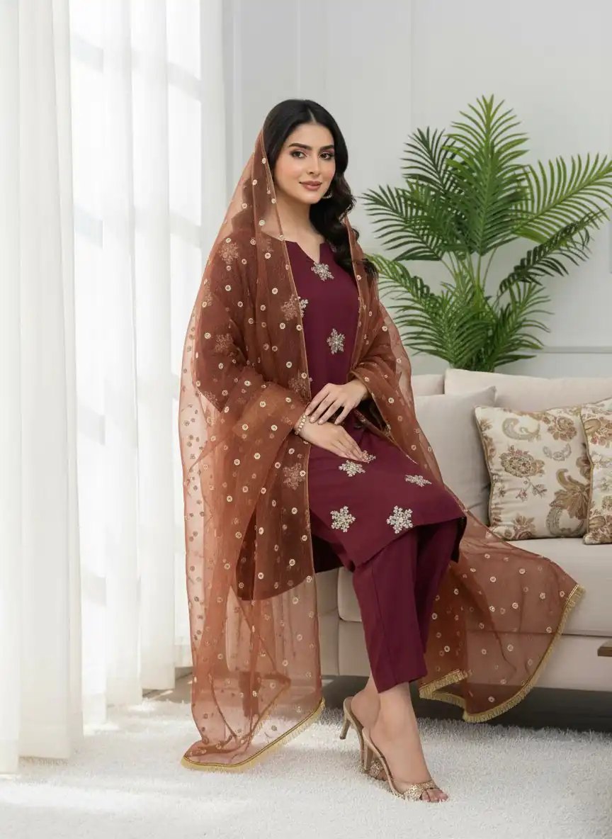 NSR 853 Maroon Natural Crep Silk Salwar Suit Perfect for Wedding, Party, Pongal, Baisakhi, Onam –. Grab it for ₹1749. Delivery 4-6 Working Days. | Jump Suits, Straight Suits, Tops & Bottoms, Track Suits, Trendy Wear, Casual Suits, Creative suits, Designer Suits, Palazzo Suits, Party Wear Suits, Patiala Suits, Salwar suit