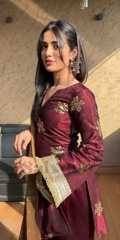 NSR 853 Maroon Natural Crep Silk Salwar Suit Perfect for Wedding, Party, Pongal, Baisakhi, Onam –. Grab it for ₹1749. Delivery 4-6 Working Days. | Jump Suits, Straight Suits, Tops & Bottoms, Track Suits, Trendy Wear, Casual Suits, Creative suits, Designer Suits, Palazzo Suits, Party Wear Suits, Patiala Suits, Salwar suit