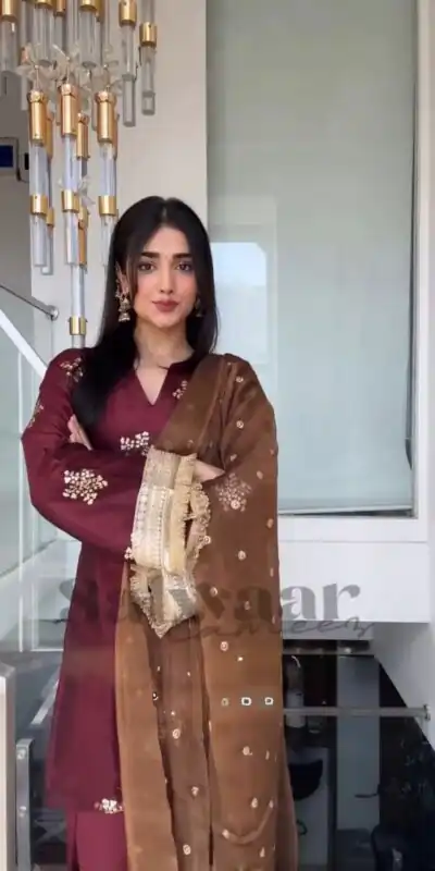 NSR 853 Maroon Natural Crep Silk Salwar Suit Perfect for Wedding, Party, Pongal, Baisakhi, Onam –. Grab it for ₹1749. Delivery 4-6 Working Days. | Jump Suits, Straight Suits, Tops & Bottoms, Track Suits, Trendy Wear, Casual Suits, Creative suits, Designer Suits, Palazzo Suits, Party Wear Suits, Patiala Suits, Salwar suit