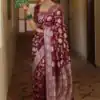 KP 5085 Maroon in Soft Lichi Silk Wedding, Party, Festive, Events Designer Work Saree . Get it for ₹1349. Delivery 4-6 Working Days. Shop now. | Bollywood Sarees, Creative Sarees, Designer Sarees, Embroidered Sarees, Ethnic Saree, Modern Digital sarees, Party Wear Sarees, Sarees