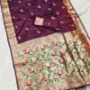 MB 389 Maroon Soft Paithani Silk Saree with Lace Work & Zari Work. Affordable Price ₹2049. Delivery 4-6 Working Days. Shop now. | Bollywood Sarees, Creative Sarees, Designer Sarees, Embroidered Sarees, Ethnic Saree, Modern Digital sarees, Party Wear Sarees, Sarees