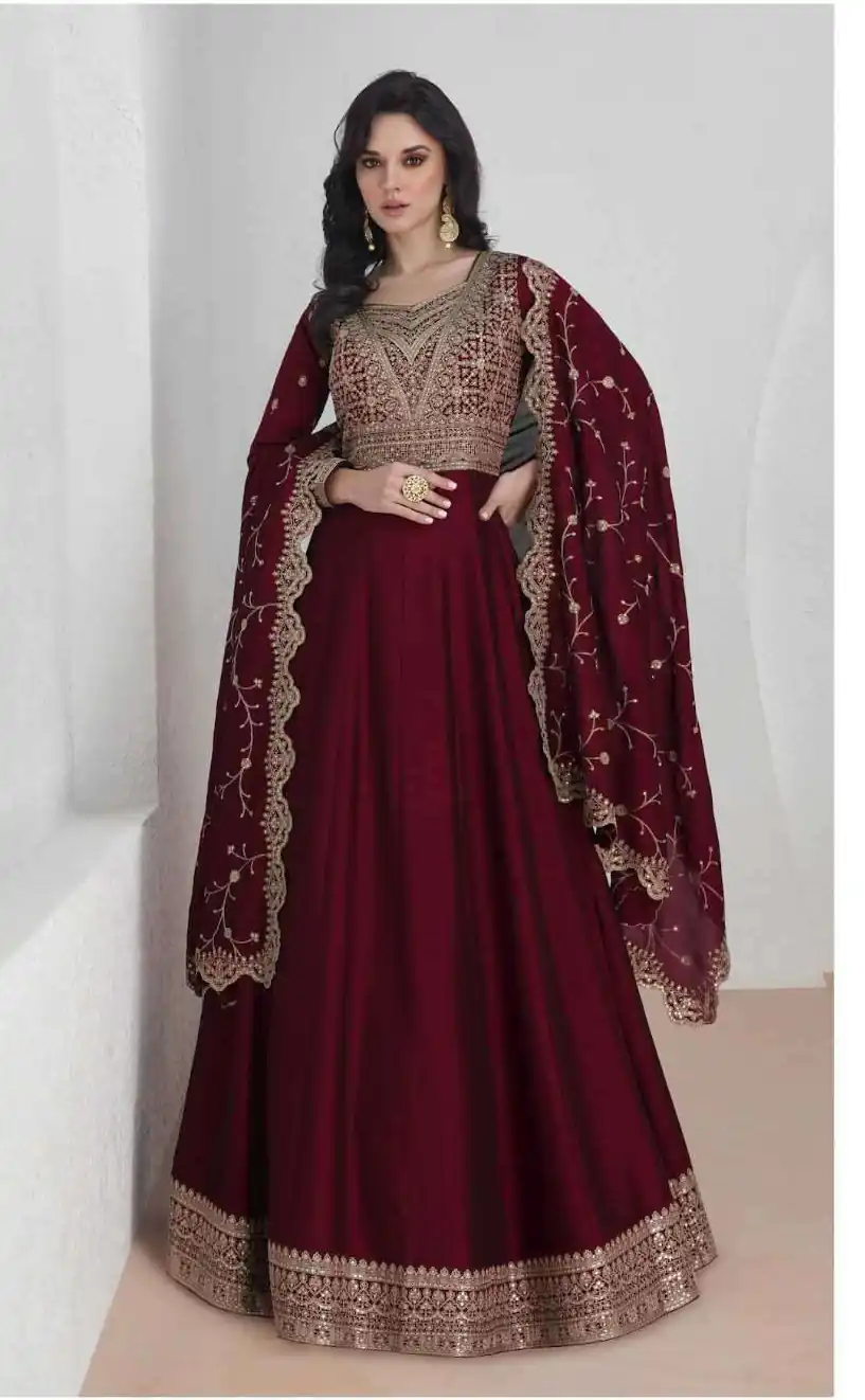 FC Saroj 9943 Maroon Vichitra Salwar Suit with Embroidery Work & Lace Work. Special Price ₹3049. Delivery 4-6 Working Days. Shop now. | Jump Suits, Straight Suits, Tops & Bottoms, Track Suits, Trendy Wear, Casual Suits, Creative suits, Designer Suits, Palazzo Suits, Party Wear Suits, Patiala Suits, Salwar suit