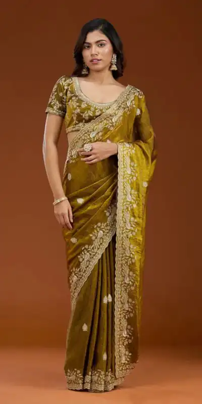 E BT 438 Mustard in Fandy Satin Silk mbroidery Work & Zari Work Saree. Special Price ₹1949. Delivery 4-6 Working Days. Shop now. | Bollywood Sarees, Creative Sarees, Designer Sarees, Embroidered Sarees, Ethnic Saree, Modern Digital sarees, Party Wear Sarees, Sarees