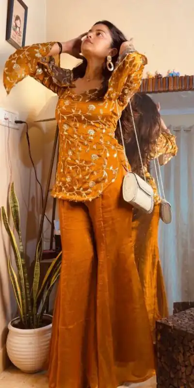 ZF 436 Mustered Fandy Silk Salwar Suit Perfect for Wedding, Party, Housewarming, Reception, Engagement – . Get it for ₹2049. Delivery 4-6 Working D | Jump Suits, Straight Suits, Tops & Bottoms, Track Suits, Trendy Wear, Casual Suits, Creative suits, Designer Suits, Palazzo Suits, Party Wear Suits, Patiala Suits, Salwar suit