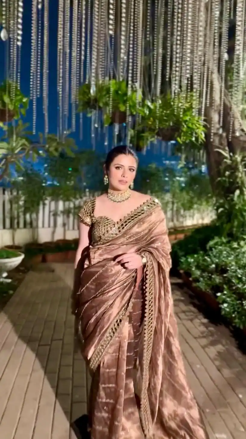 BT 413 Mustered Organza Silk Saree with Mirror Work & Embroidery Work. Introductory Price ₹1999. Delivery 4-6 Working Days. Shop now. | Bollywood Sarees, Creative Sarees, Designer Sarees, Embroidered Sarees, Ethnic Saree, Modern Digital sarees, Party Wear Sarees, Sarees