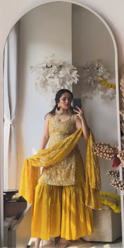 RTC 5927 Mustered Simmer Silk Salwar Suit Perfect for Wedding, Party, Housewarming, Ganesh Chaturthi, Onam . Grab it for ₹2449. Delivery 4-6 Working Days. | Jump Suits, Straight Suits, Tops & Bottoms, Track Suits, Trendy Wear, Casual Suits, Creative suits, Designer Suits, Palazzo Suits, Party Wear Suits, Patiala Suits, Salwar suit