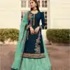 DS LT 7006 Navy Blue in Georgette Embroidery Work & Stone Work Lehenga Choli . Festive Deal ₹2549. Delivery 4-6 Working Days. Shop now. | Bollywood Lehenga, Creative Lehenga, Designer Lehenga, Embroidered Lehenga, Lehenga, Party Wear Lehenga
