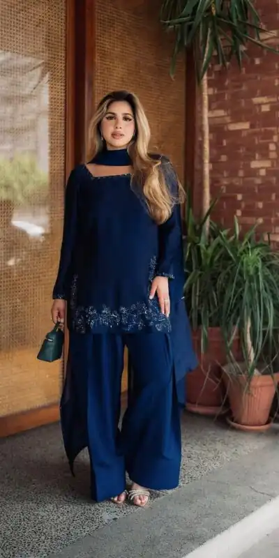 ZF 420 Navy Blue in Natural Crep Silk Embroidery Work Salwar Suit . Exclusive Offer ₹1899. Delivery 4-6 Working Days. Shop now. | Jump Suits, Straight Suits, Tops & Bottoms, Track Suits, Trendy Wear, Casual Suits, Creative suits, Designer Suits, Palazzo Suits, Party Wear Suits, Patiala Suits, Salwar suit