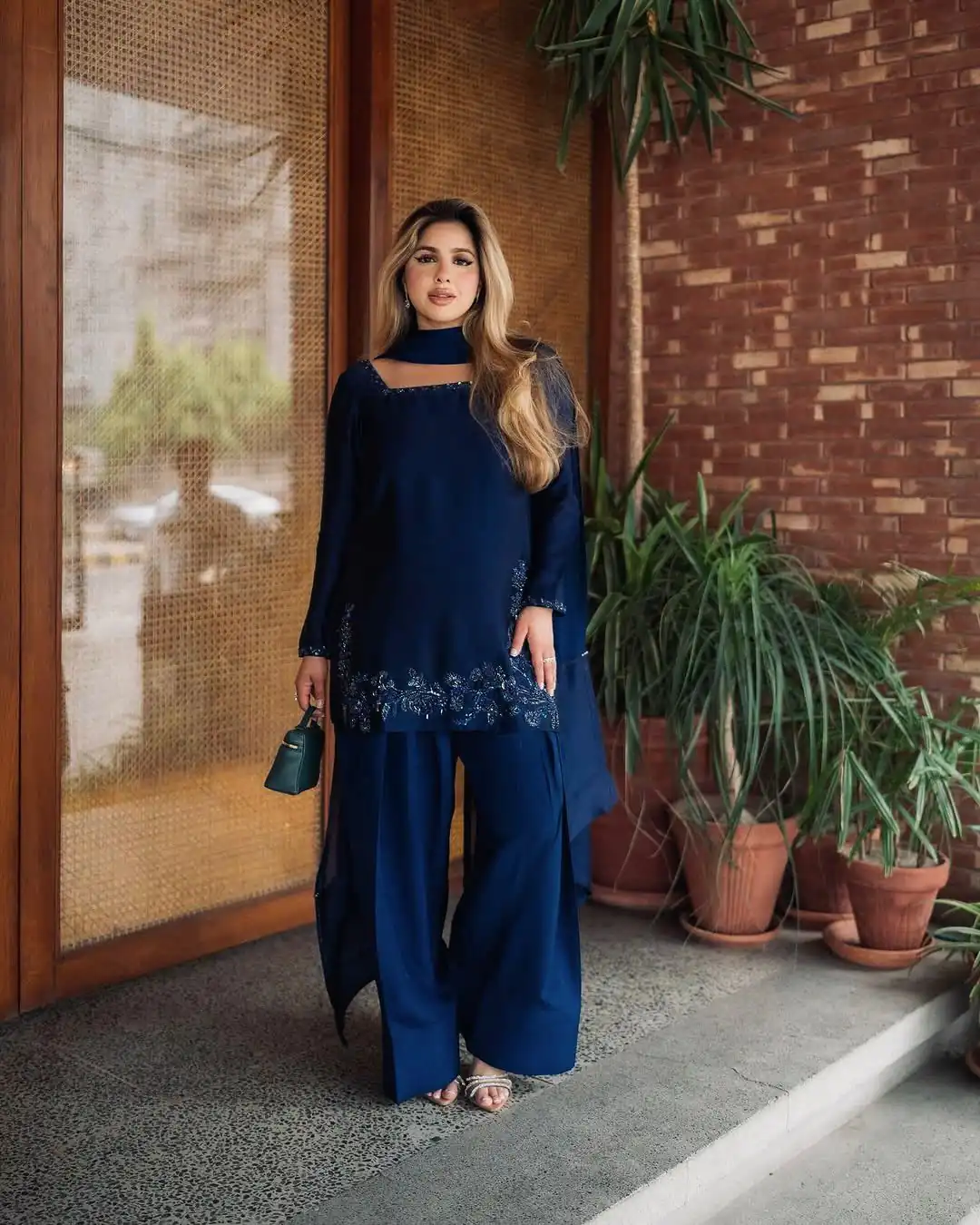 ZF 420 Navy Blue in Natural Crep Silk Embroidery Work Salwar Suit . Exclusive Offer ₹1899. Delivery 4-6 Working Days. Shop now. | Jump Suits, Straight Suits, Tops & Bottoms, Track Suits, Trendy Wear, Casual Suits, Creative suits, Designer Suits, Palazzo Suits, Party Wear Suits, Patiala Suits, Salwar suit