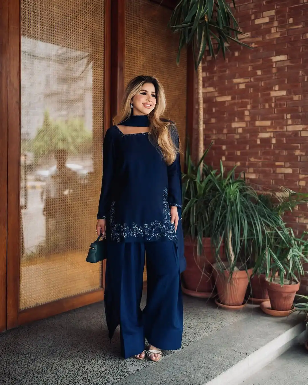 ZF 420 Navy Blue in Natural Crep Silk Embroidery Work Salwar Suit . Exclusive Offer ₹1899. Delivery 4-6 Working Days. Shop now. | Jump Suits, Straight Suits, Tops & Bottoms, Track Suits, Trendy Wear, Casual Suits, Creative suits, Designer Suits, Palazzo Suits, Party Wear Suits, Patiala Suits, Salwar suit