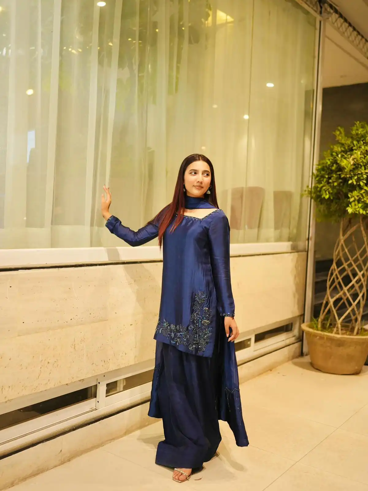 ZF 420 Navy Blue in Natural Crep Silk Embroidery Work Salwar Suit . Exclusive Offer ₹1899. Delivery 4-6 Working Days. Shop now. | Jump Suits, Straight Suits, Tops & Bottoms, Track Suits, Trendy Wear, Casual Suits, Creative suits, Designer Suits, Palazzo Suits, Party Wear Suits, Patiala Suits, Salwar suit