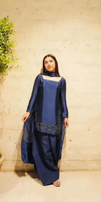 ZF 420 Navy Blue in Natural Crep Silk Embroidery Work Salwar Suit . Exclusive Offer ₹1899. Delivery 4-6 Working Days. Shop now. | Jump Suits, Straight Suits, Tops & Bottoms, Track Suits, Trendy Wear, Casual Suits, Creative suits, Designer Suits, Palazzo Suits, Party Wear Suits, Patiala Suits, Salwar suit