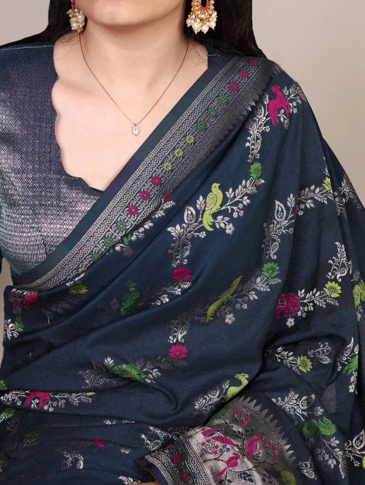 YNF 7907 Navy Blue Nylon Weaving Work Saree Perfect for Wedding, Party, Baby Shower, Holi, Ethnic Day – . Available at ₹2149 only. Delivery 4-6 Working Da | Bollywood Sarees, Creative Sarees, Designer Sarees, Embroidered Sarees, Ethnic Saree, Modern Digital sarees, Party Wear Sarees, Sarees