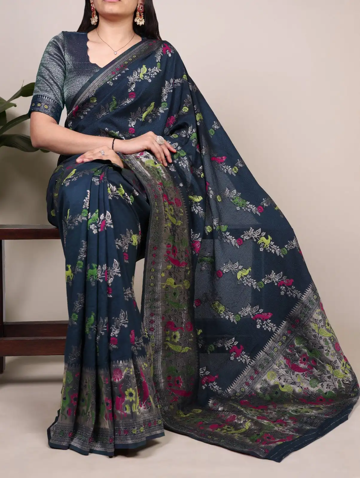 YNF 7907 Navy Blue Nylon Weaving Work Saree Perfect for Wedding, Party, Baby Shower, Holi, Ethnic Day – . Available at ₹2149 only. Delivery 4-6 Working Da | Bollywood Sarees, Creative Sarees, Designer Sarees, Embroidered Sarees, Ethnic Saree, Modern Digital sarees, Party Wear Sarees, Sarees