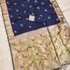 MB 389 Navy Blue Soft Paithani Silk Saree with Lace Work & Zari Work. Affordable Price ₹2049. Delivery 4-6 Working Days. Shop now. | Bollywood Sarees, Creative Sarees, Designer Sarees, Embroidered Sarees, Ethnic Saree, Modern Digital sarees, Party Wear Sarees, Sarees