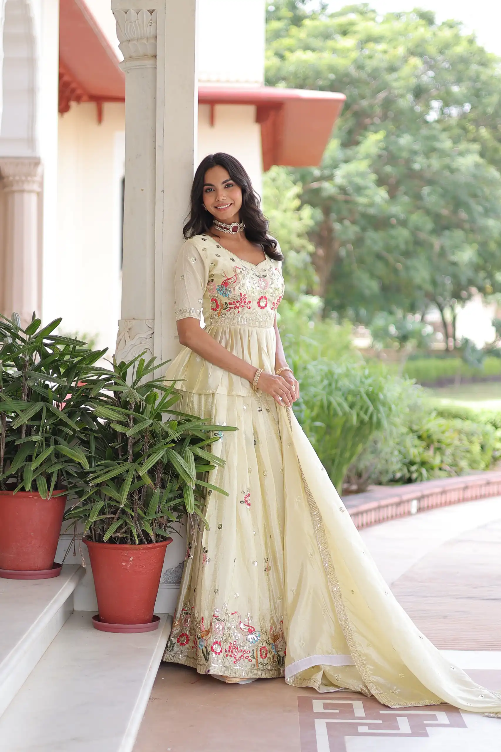 KA 5060 Off White Gold Crush Lehenga Choli Perfect for Wedding, Party, Bridal Wear, Makar Sankranti, Raksha Bandhan – . Exclusive Offer ₹2649. Del | Bollywood Lehenga, Creative Lehenga, Designer Lehenga, Embroidered Lehenga, Lehenga, Party Wear Lehenga