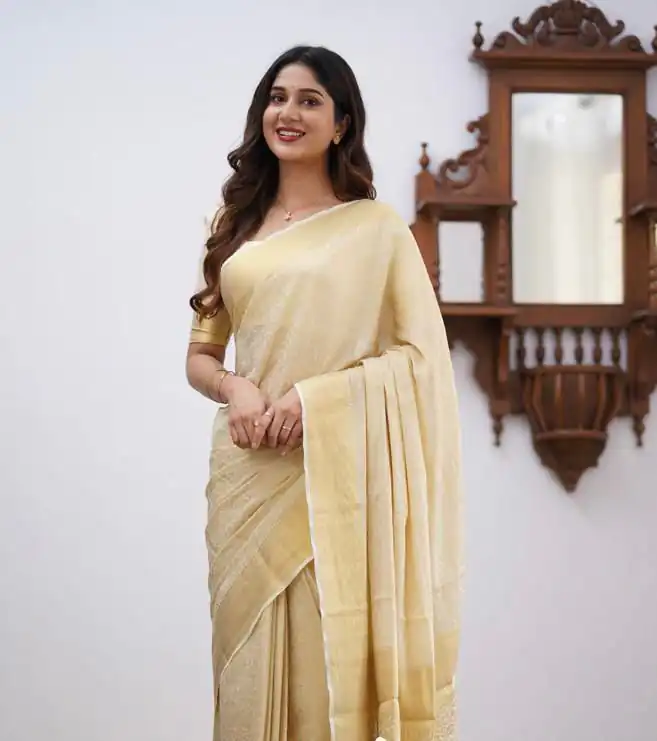 KPR 168 Off White in Soft Lichi Silk Lace Border & Lace Work Saree . Available at ₹1299 only. Delivery 4-6 Working Days. Shop now. | Bollywood Sarees, Creative Sarees, Designer Sarees, Embroidered Sarees, Ethnic Saree, Modern Digital sarees, Party Wear Sarees, Sarees