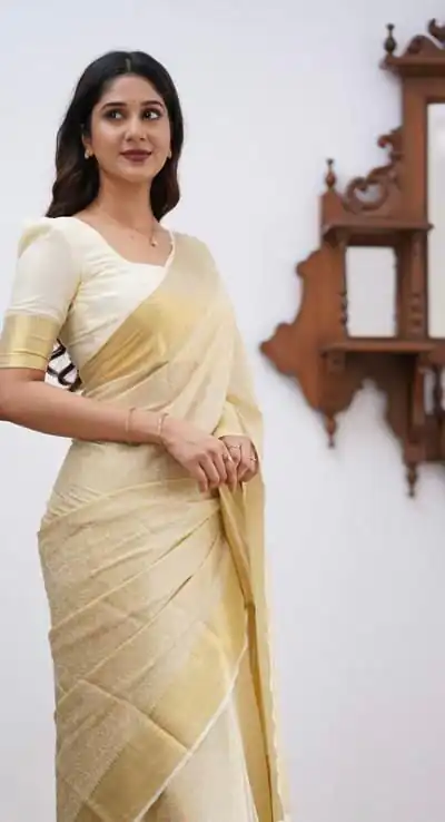 KPR 168 Off White in Soft Lichi Silk Lace Border & Lace Work Saree . Available at ₹1299 only. Delivery 4-6 Working Days. Shop now. | Bollywood Sarees, Creative Sarees, Designer Sarees, Embroidered Sarees, Ethnic Saree, Modern Digital sarees, Party Wear Sarees, Sarees