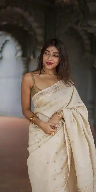 KP 6040 Off White Soft Lilan Slab Saree with Weaving Work Designer Work. Festive Deal ₹1399. Delivery 4-6 Working Days. Shop now. | Bollywood Sarees, Creative Sarees, Designer Sarees, Embroidered Sarees, Ethnic Saree, Modern Digital sarees, Party Wear Sarees, Sarees