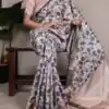 YNF 7055 Off White in Tasar Silk With Viscose Border Lace Work & Lace Border Saree. Exclusive Offer ₹1699. Delivery 4-6 Working Days. Shop now. | Bollywood Sarees, Creative Sarees, Designer Sarees, Embroidered Sarees, Ethnic Saree, Modern Digital sarees, Party Wear Sarees, Sarees