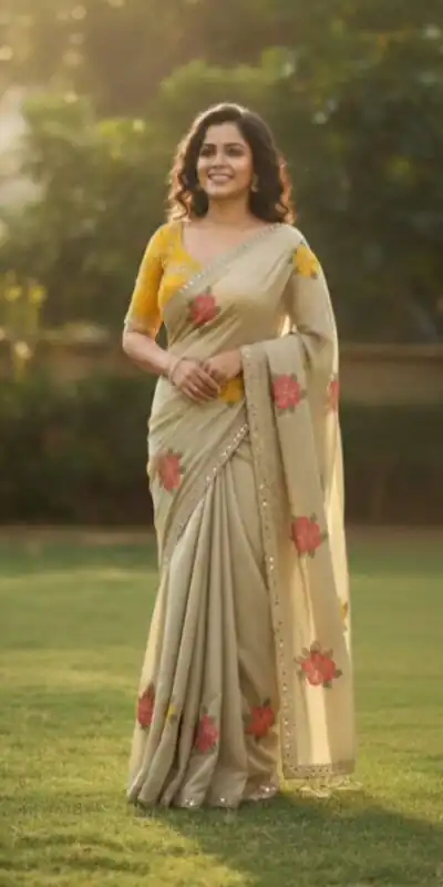 BT 1305 Off White Viscose Rangoli Saree Perfect for Wedding, Party, Family Gatherings, Temple Visit, Diwali – . Get it for ₹1849. Delivery 4-6 Wor | Bollywood Sarees, Creative Sarees, Designer Sarees, Embroidered Sarees, Ethnic Saree, Modern Digital sarees, Party Wear Sarees, Sarees