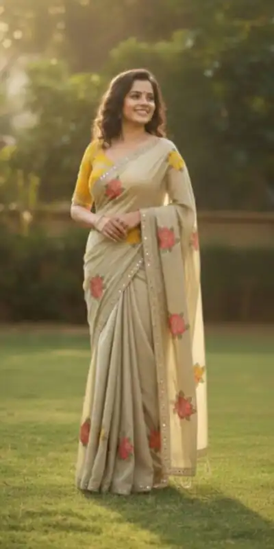 BT 1305 Off White Viscose Rangoli Saree Perfect for Wedding, Party, Family Gatherings, Temple Visit, Diwali – . Get it for ₹1849. Delivery 4-6 Wor | Bollywood Sarees, Creative Sarees, Designer Sarees, Embroidered Sarees, Ethnic Saree, Modern Digital sarees, Party Wear Sarees, Sarees