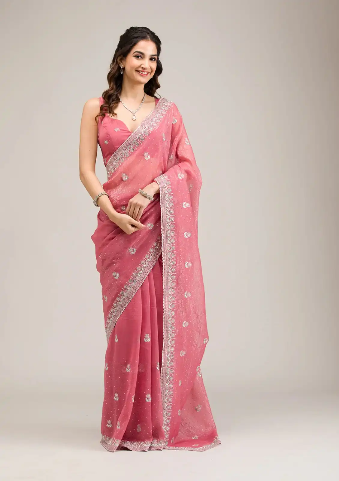 BT 439 Peach Crunchy Ciffon Saree Perfect for Wedding, Party, Bridal Wear, Raksha Bandhan, Festival Celebrations – . Special Price ₹1899. Delivery 4-6 | Bollywood Sarees, Creative Sarees, Designer Sarees, Embroidered Sarees, Ethnic Saree, Modern Digital sarees, Party Wear Sarees, Sarees