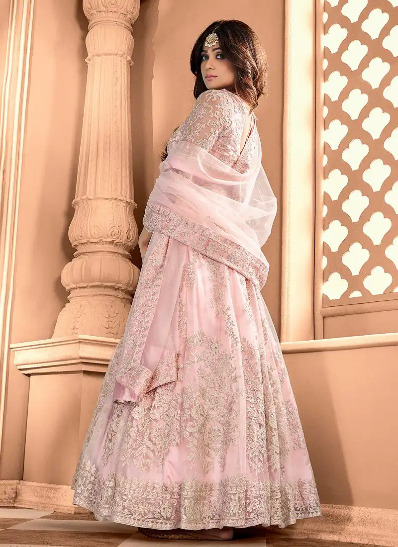 FC 8356 Peach in Color Heavy Net Embroidery Work Salwar Suit . Wedding, Party, Festive, Events, Special Price ₹3199. Delivery 4-6 Working Days. Shop now. | Jump Suits, Straight Suits, Tops & Bottoms, Track Suits, Trendy Wear, Casual Suits, Creative suits, Designer Suits, Palazzo Suits, Party Wear Suits, Patiala Suits, Salwar suit