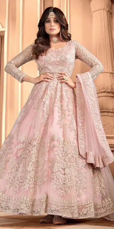 FC 8356 Peach in Color Heavy Net Embroidery Work Salwar Suit . Wedding, Party, Festive, Events, Special Price ₹3199. Delivery 4-6 Working Days. Shop now. | Jump Suits, Straight Suits, Tops & Bottoms, Track Suits, Trendy Wear, Casual Suits, Creative suits, Designer Suits, Palazzo Suits, Party Wear Suits, Patiala Suits, Salwar suit