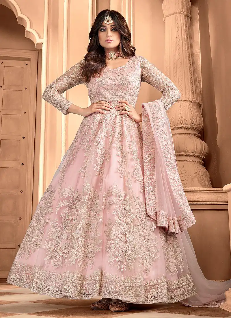 FC 8356 Peach in Color Heavy Net Embroidery Work Salwar Suit . Wedding, Party, Festive, Events, Special Price ₹3199. Delivery 4-6 Working Days. Shop now. | Jump Suits, Straight Suits, Tops & Bottoms, Track Suits, Trendy Wear, Casual Suits, Creative suits, Designer Suits, Palazzo Suits, Party Wear Suits, Patiala Suits, Salwar suit