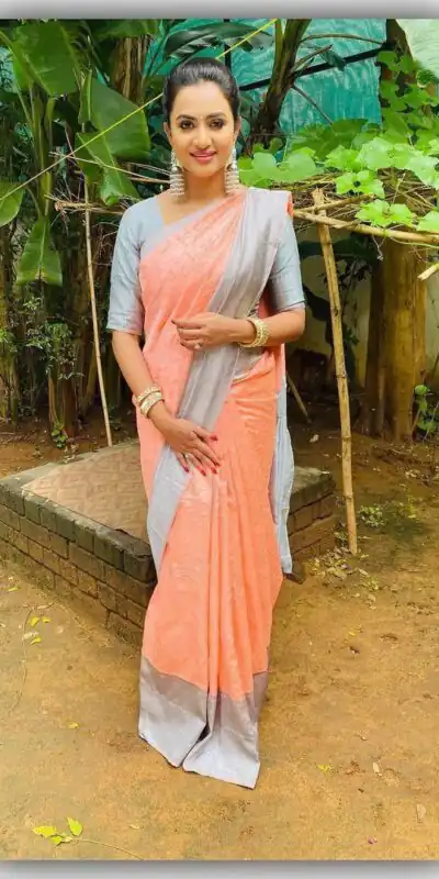 KP 1034 Peach Soft Lichi Silk Saree with Lace Border & Lace Work. Affordable Price ₹1449. Delivery 4-6 Working Days. Shop now. | Bollywood Sarees, Creative Sarees, Designer Sarees, Embroidered Sarees, Ethnic Saree, Modern Digital sarees, Party Wear Sarees, Sarees