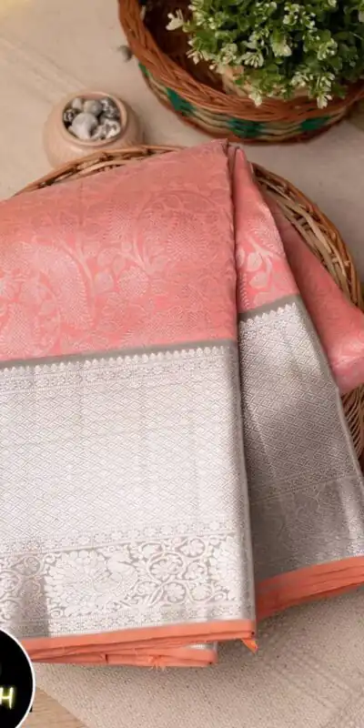 KP 1034 Peach Soft Lichi Silk Saree with Lace Border & Lace Work. Affordable Price ₹1449. Delivery 4-6 Working Days. Shop now. | Bollywood Sarees, Creative Sarees, Designer Sarees, Embroidered Sarees, Ethnic Saree, Modern Digital sarees, Party Wear Sarees, Sarees