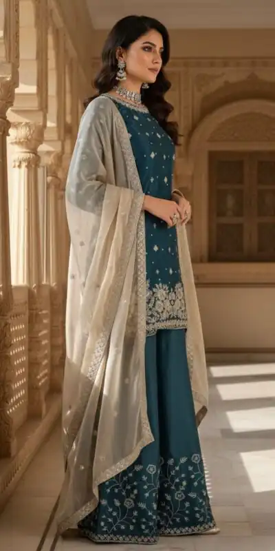 KD 1549 Peacock Blue Sequence Work Organza Silk Salwar Suit with Designer Work. Affordable Price ₹2149. Delivery 4-6 Working Days. Shop now. | Jump Suits, Straight Suits, Tops & Bottoms, Track Suits, Trendy Wear, Casual Suits, Creative suits, Designer Suits, Palazzo Suits, Party Wear Suits, Patiala Suits, Salwar suit