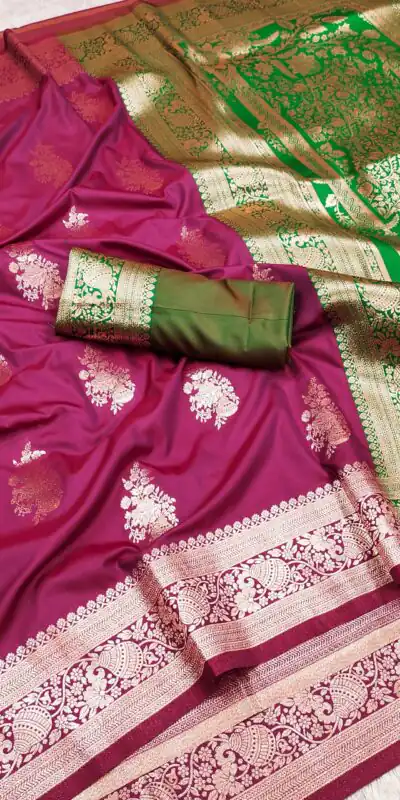 MB 1027 Pink in Banarasi Silk Zari Work & Lace Work Saree . Available at ₹1999 only. Delivery 4-6 Working Days. Shop now. | Bollywood Sarees, Creative Sarees, Designer Sarees, Embroidered Sarees, Ethnic Saree, Modern Digital sarees, Party Wear Sarees, Sarees