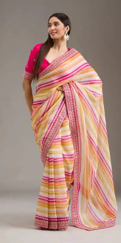 ANX Ritika Pink Chinon Silk Saree Perfect for Wedding, Party, Sangeet, Reception, Onam – . Special Price ₹1899. Delivery 4-6 Working Days. Shop now. | Bollywood Sarees, Creative Sarees, Designer Sarees, Embroidered Sarees, Ethnic Saree, Modern Digital sarees, Party Wear Sarees, Sarees